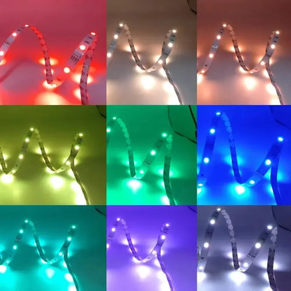 Ruban LED USB RVB 5V 1-30M, Guirlande Lumineuse LED Bluetooth avec Télécommande, Ruban Lumineux pour Chambre à Coucher, Effet Glacé