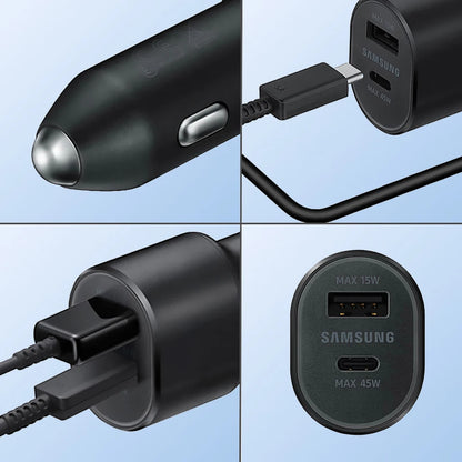 Chargeur de voiture SAMSUNG d'origine Type C 60w 45w 15w PD, câble de charge rapide pour Samsung Galaxy S26 S25 S24 S23 Z Fold 8 7 6